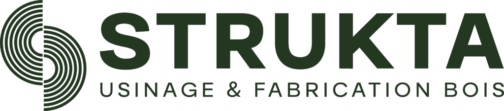 logo de STRUKTA en écriture verte sur fond transparent